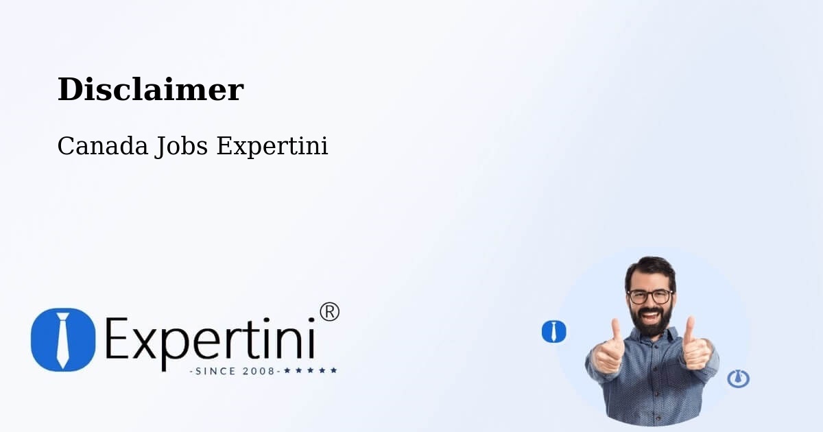 Disclaimer – Pierreville - Canada Jobs Expertini